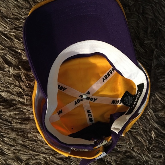 Nerdy Purple & Yellow NY Layered Cap - Picture 8 of 16